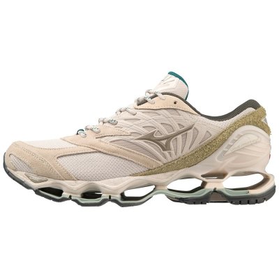 Zapatillas Mizuno WAVE Prophecy LS Hombre Beige / Verdes - Chile M149HYACMN